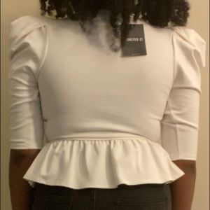 White corset style top size small from forever 21